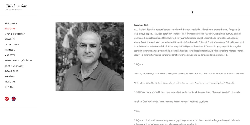Tuluhan Satı Kişisel Web Sitesi